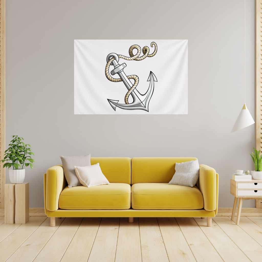 Sailor Anchor with Rope Tattoo Art 