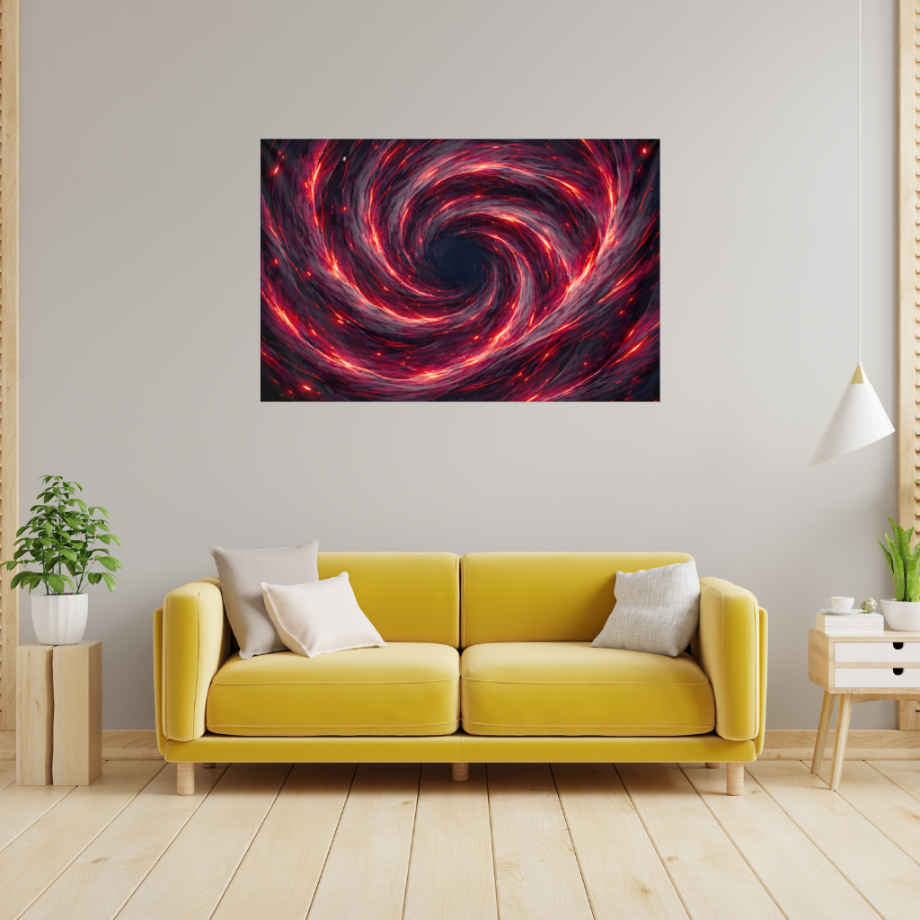 Uchiha Brothers Eternal Black Flames of Amaterasu Wall Tapestry