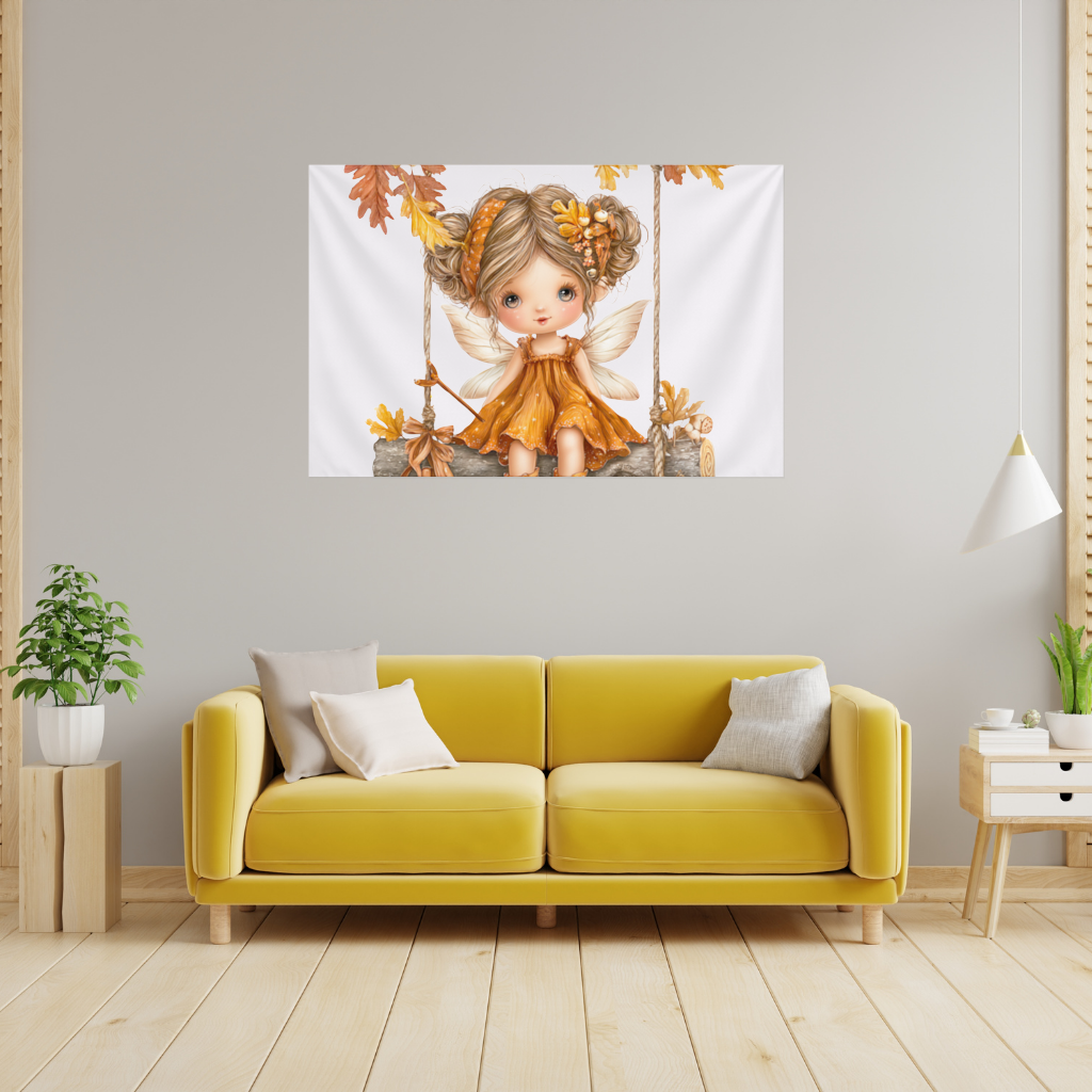 Sevimli Sonbahar Orman Perisi Duvar Örtüsü