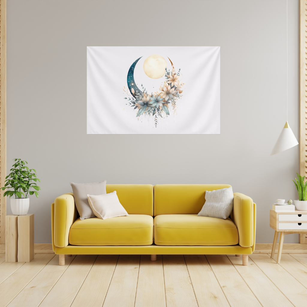 Celestial Boho Moon Floral 