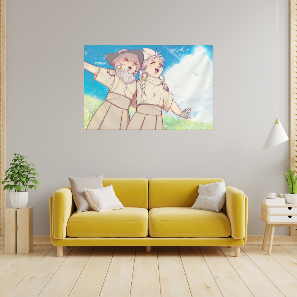 Sky Children of the Light Characters Wall Tapestry
