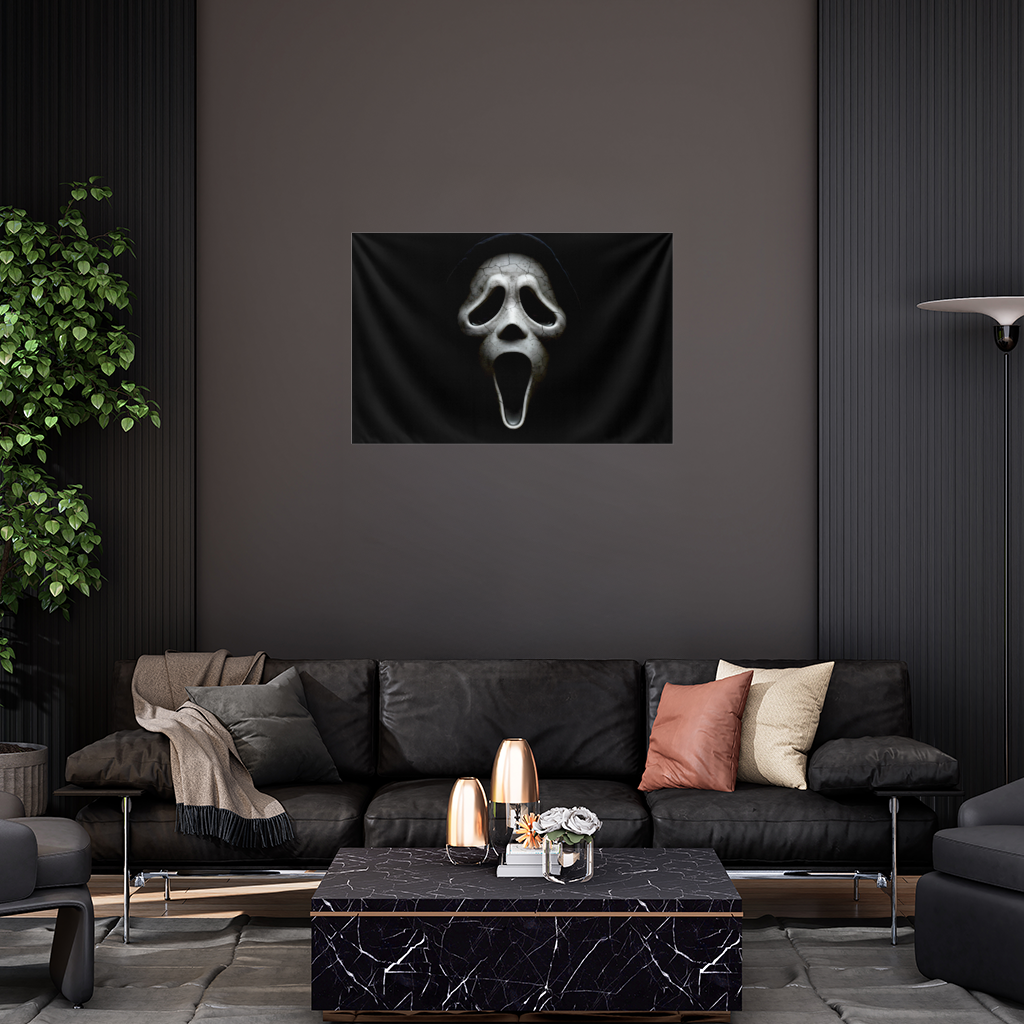 Ghostface Karanlığın İçinden Gelen Çığlık Duvar Örtüsü