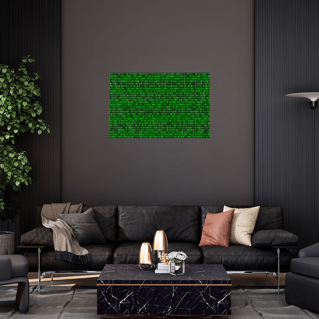 Matrix Style Digital Binary Code Background 