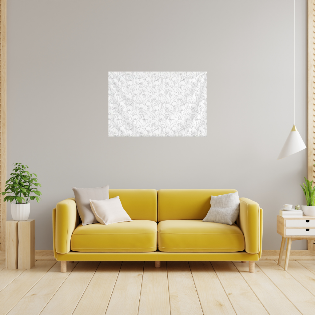 Calla Lily Eskiz Duvar Örtüsü