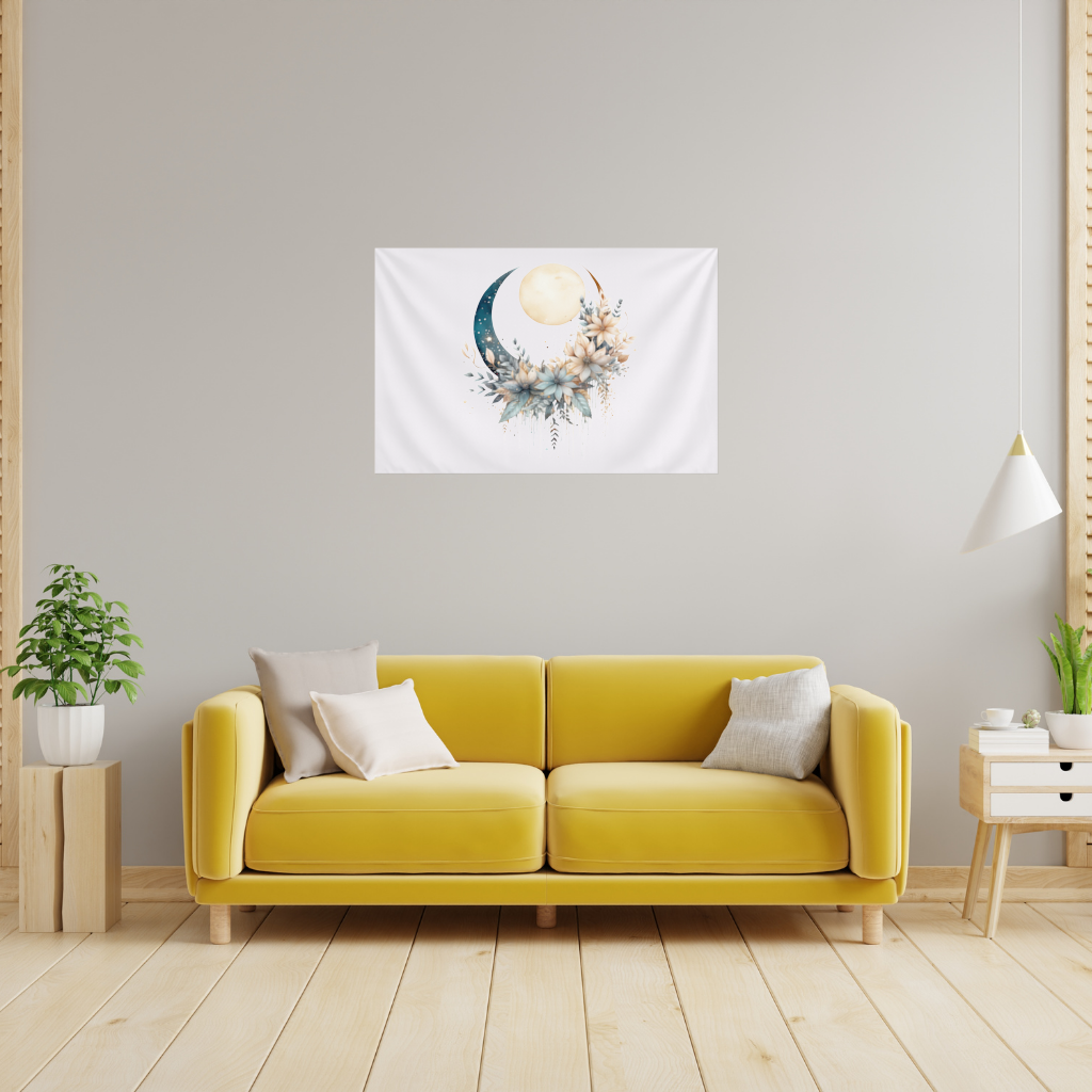 Celestial Boho Moon Floral 