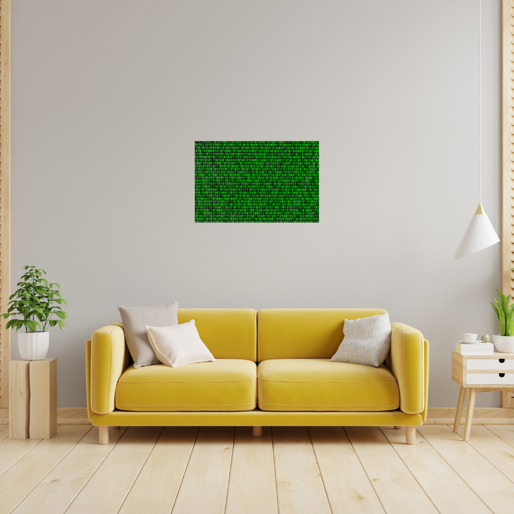 Matrix Style Digital Binary Code Background Wall Tapestry