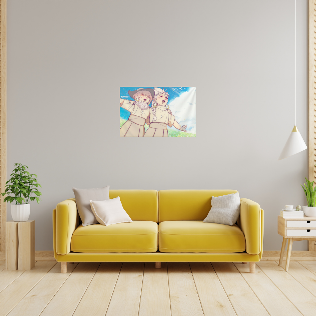 Sky Children of the Light Characters Wall Tapestry