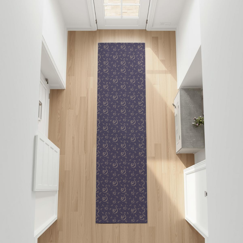 kuğu pattern deseni Hallway & Entryway Rug