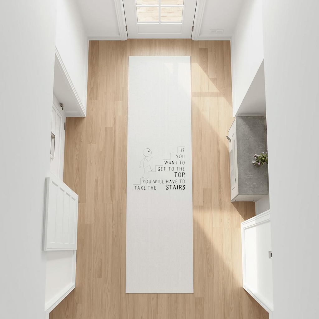If you want to get to the top, you will have to take the stairs. Hallway & Entryway Rug