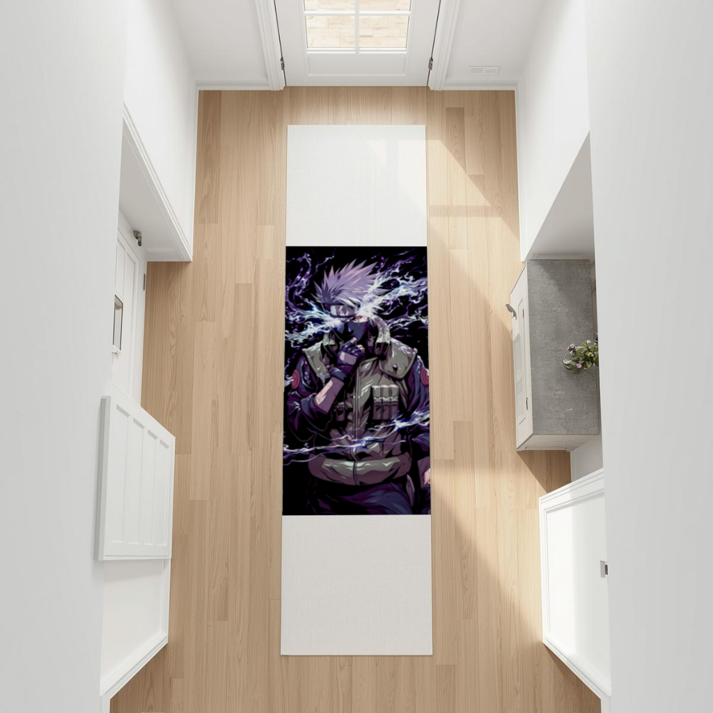 Kakashi Hatake  The Surge of Purple Lightning Hallway & Entryway Rug