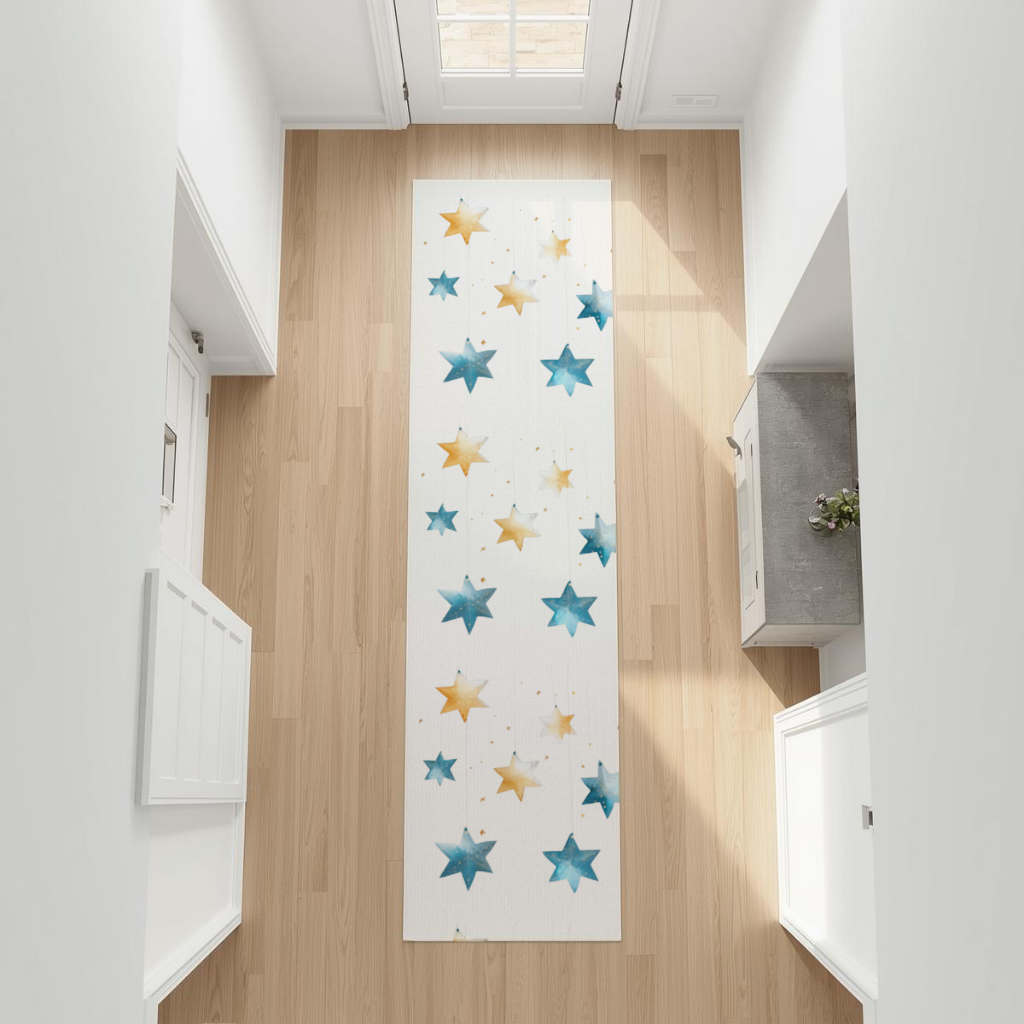 Watercolor Hanging Stars 