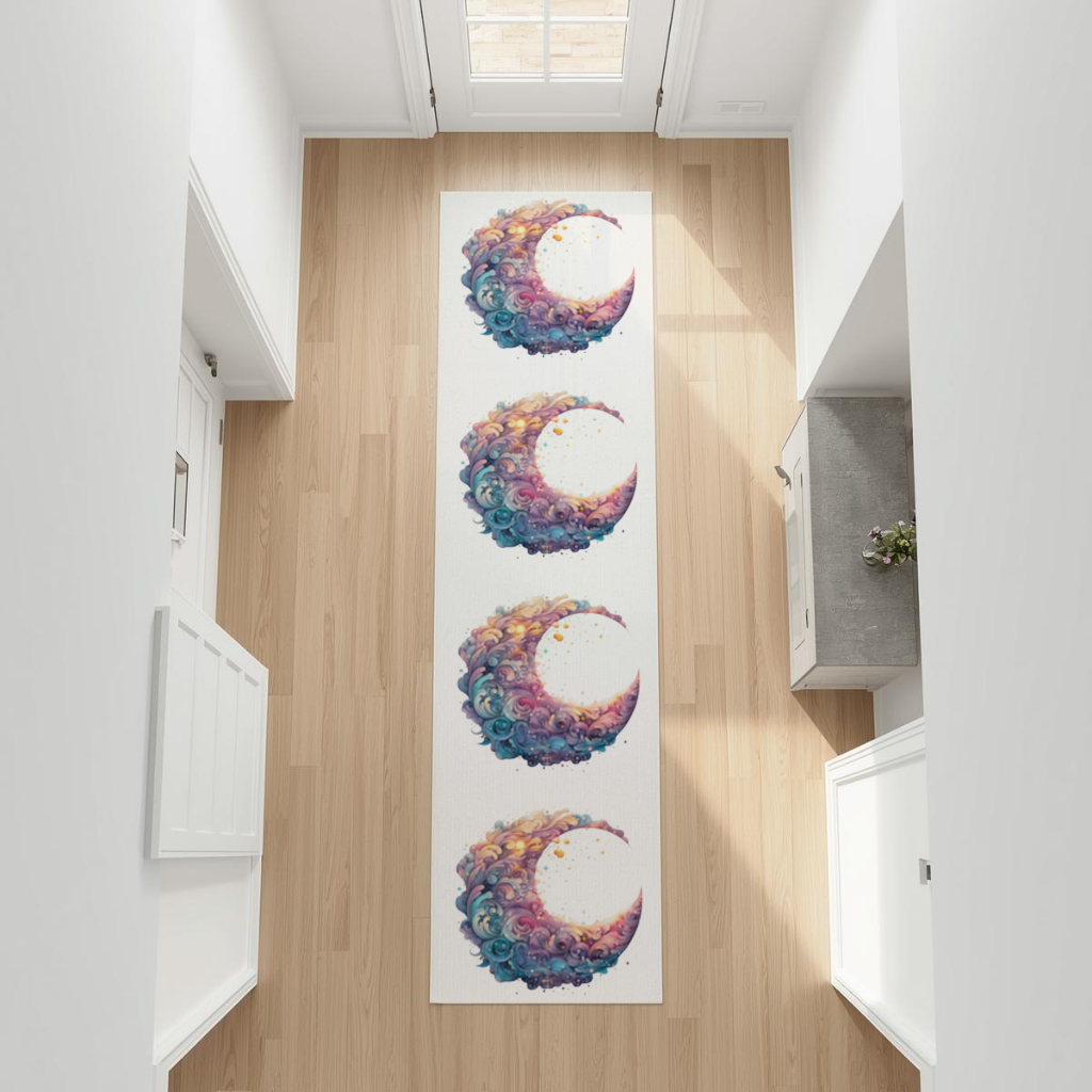Colorful Swirled Celestial Moon 