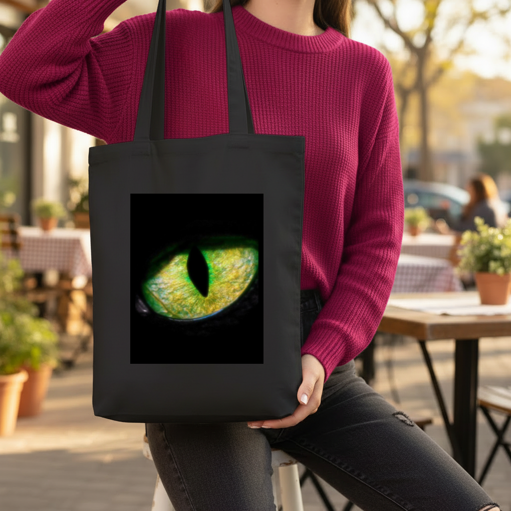 Phanter eye. Gusseted Canvas Tote Bag