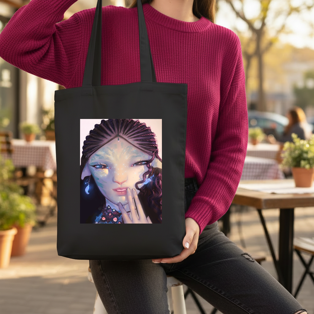 avatar Tsireya Gusseted Canvas Tote Bag