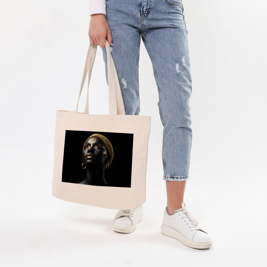 Gold Afrofuturistic Black Woman 