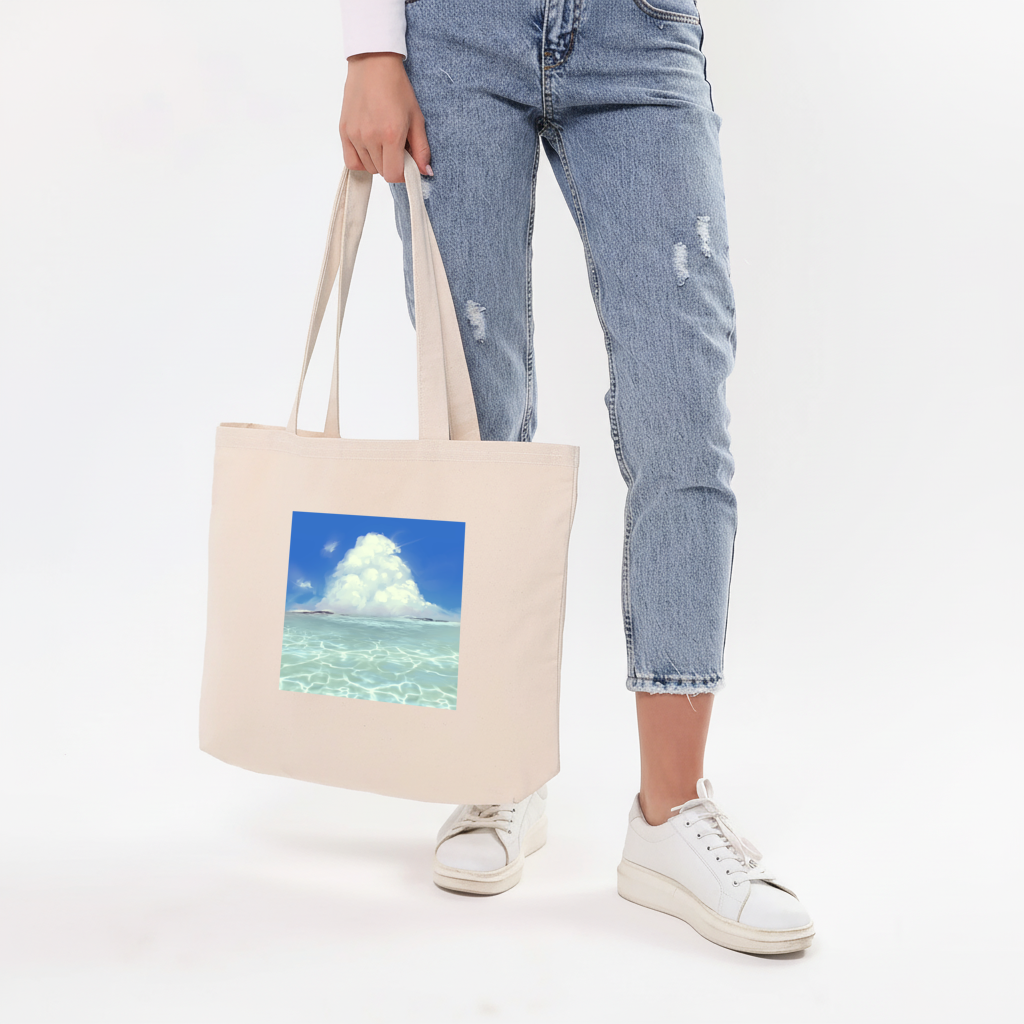 seascape Horizontal Canvas Tote Bag