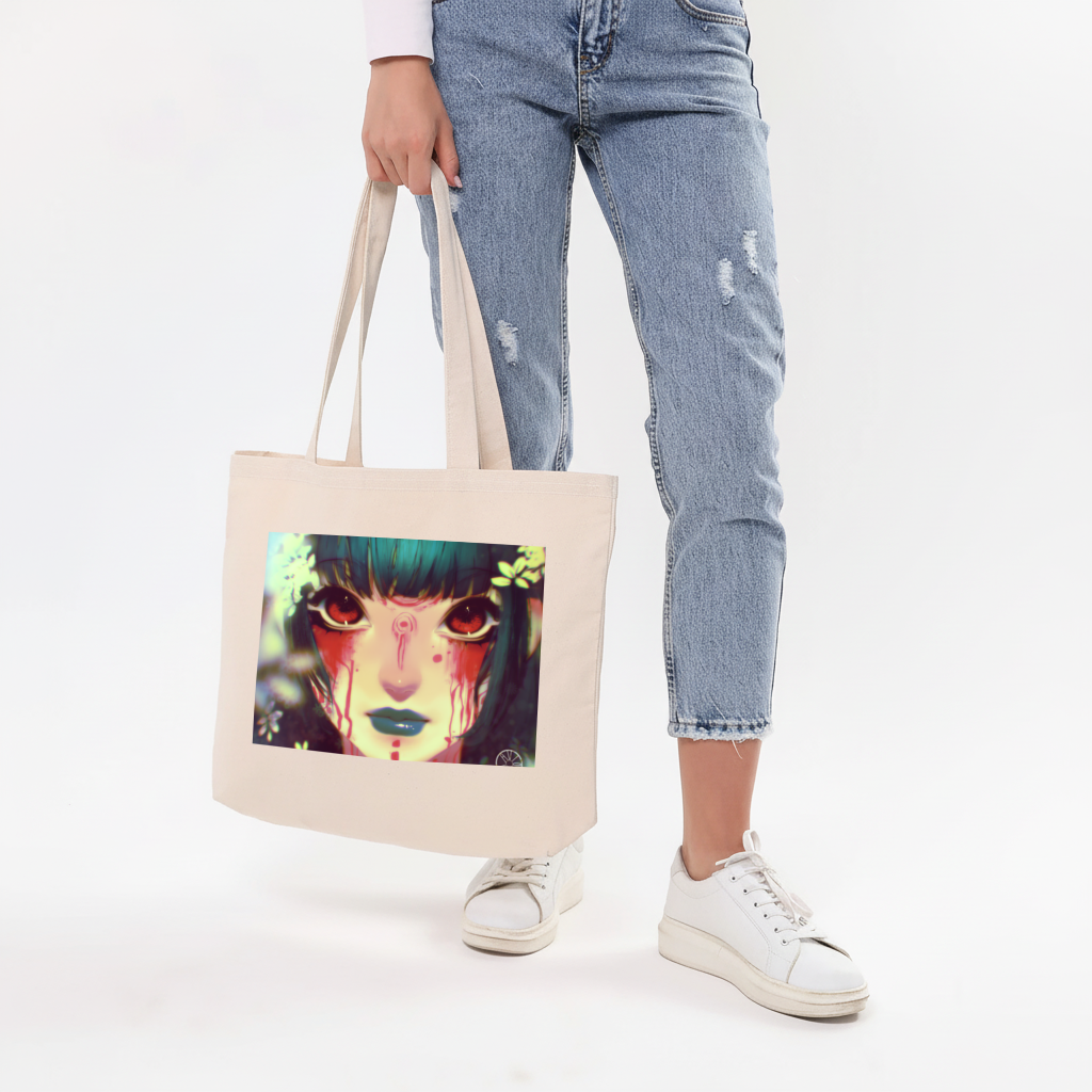 secret green Horizontal Canvas Tote Bag