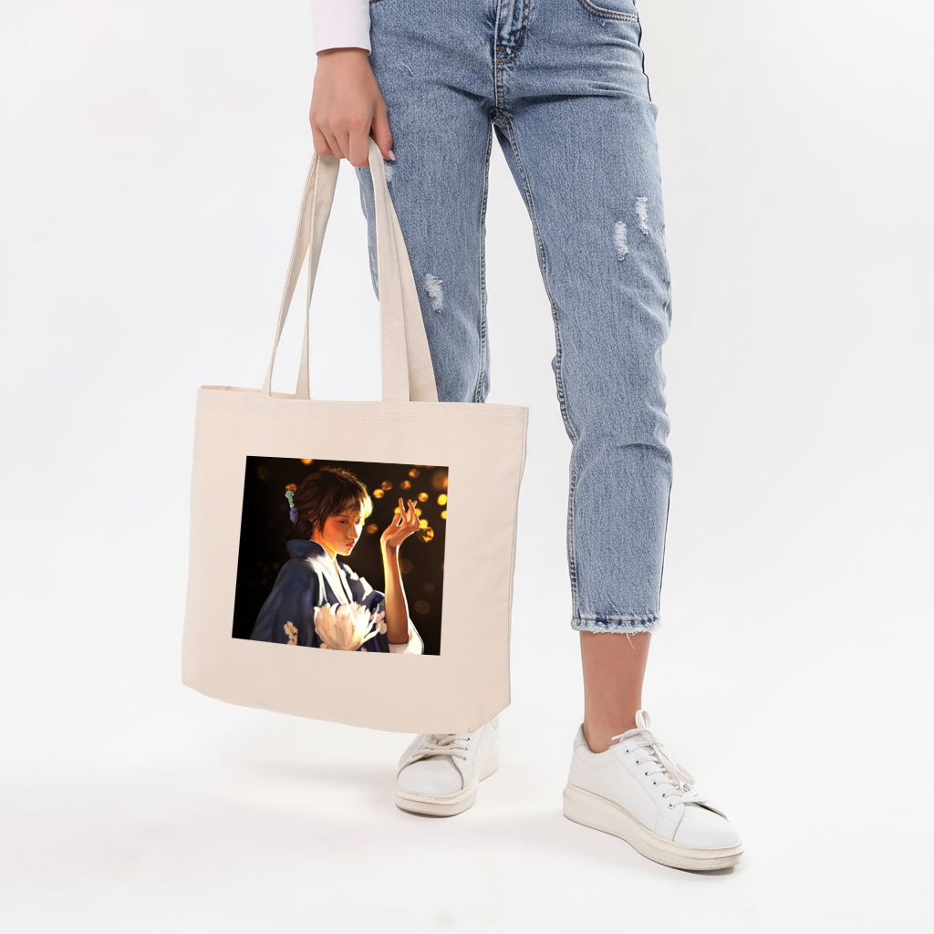 Festival Horizontal Canvas Tote Bag