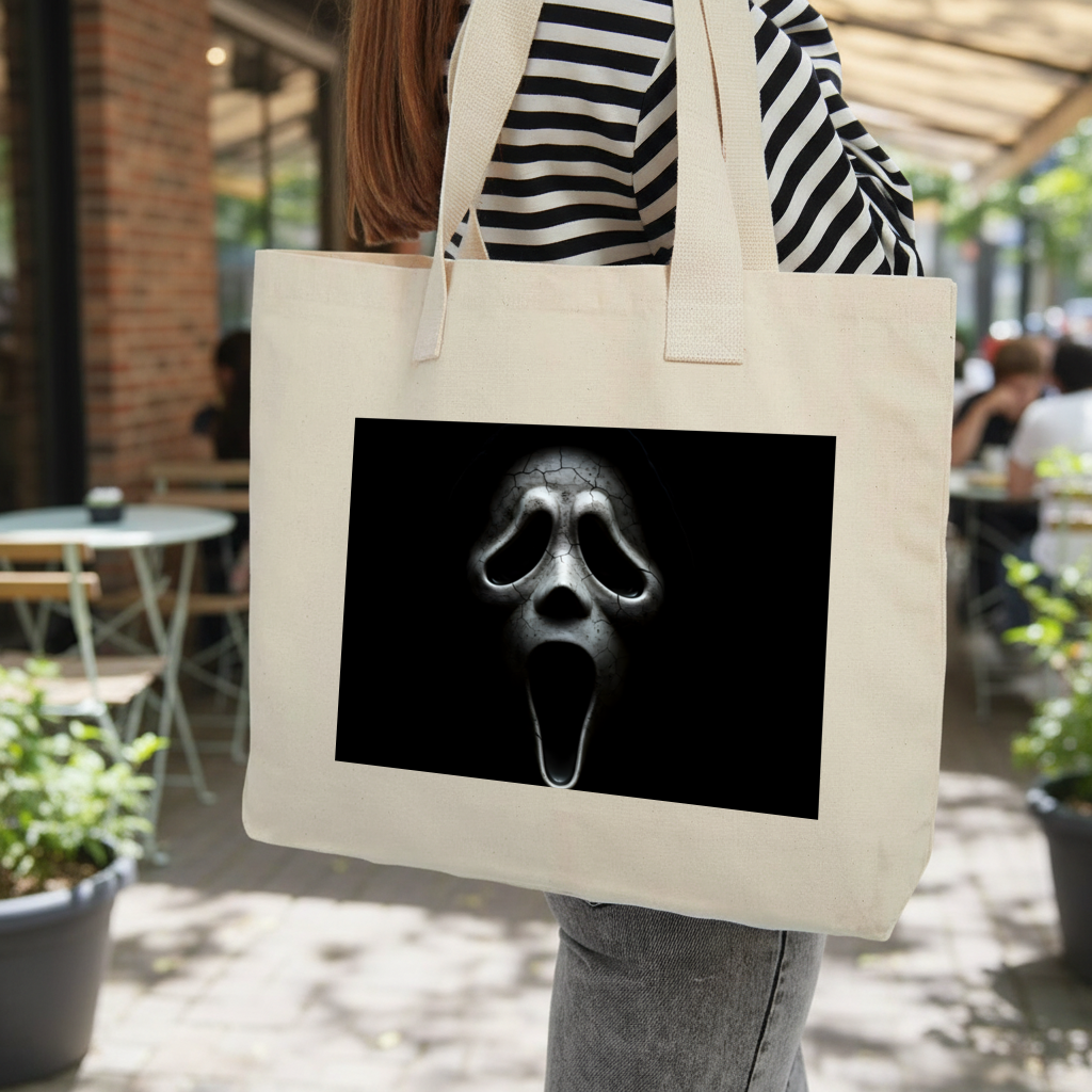 Ghostface The Scream from the Shadows Inner Pocket Tote with Webbing Handle