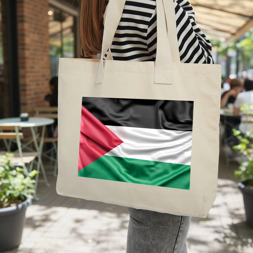 Waving Palestine Flag 