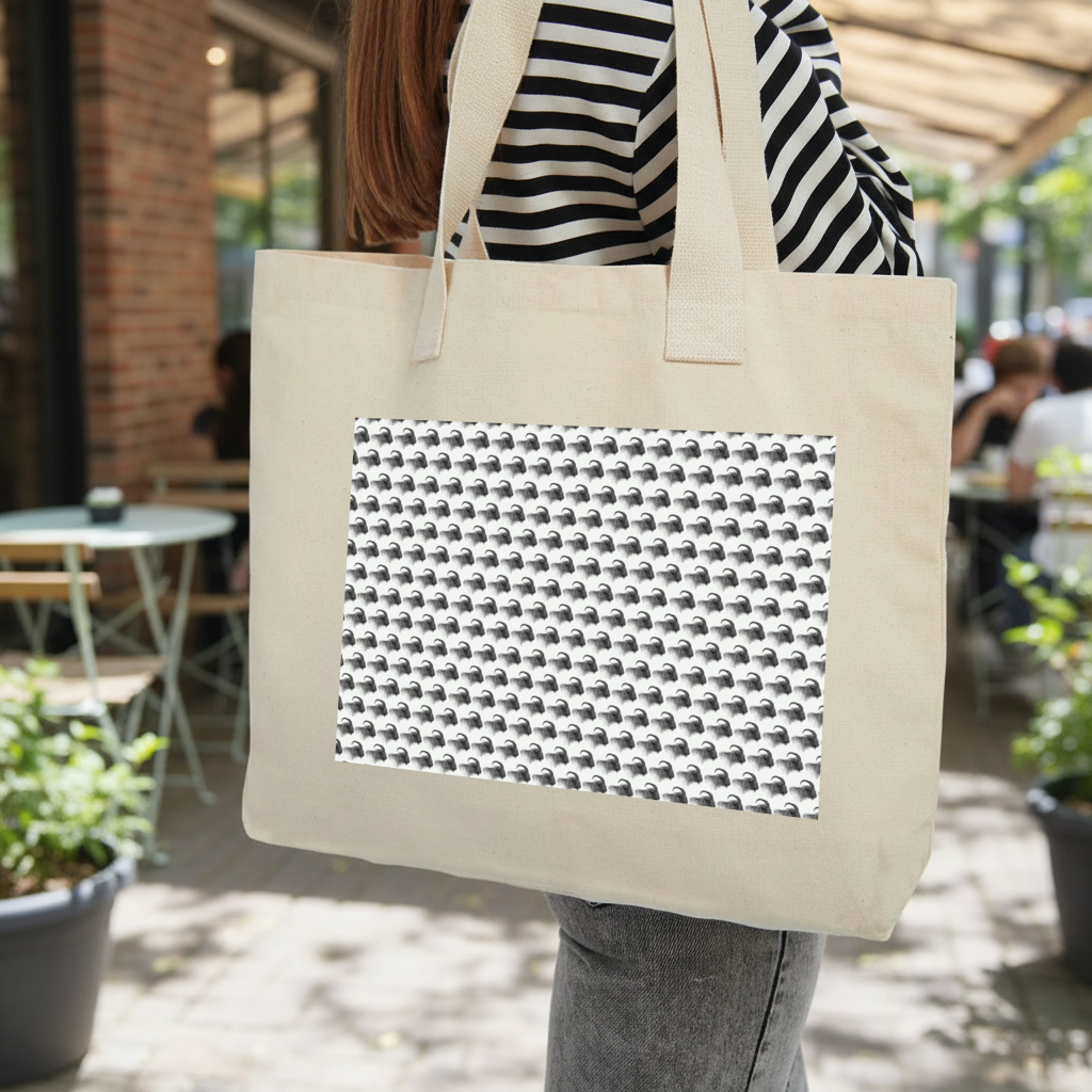 Goat Inner Pocket Tote with Webbing Handle