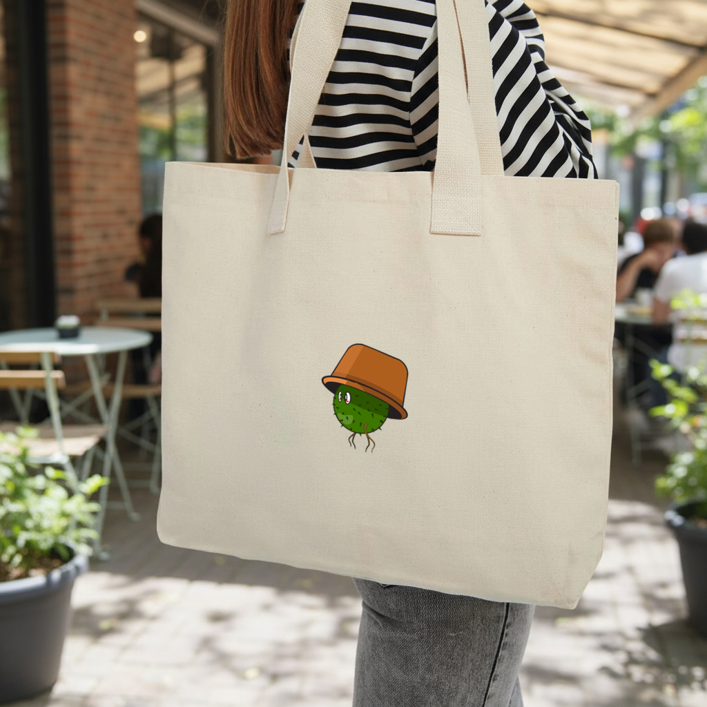 fakemon cactuse character-plant monster cactuse Inner Pocket Tote with Webbing Handle
