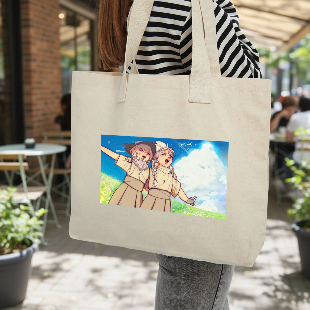 Sky Children of the Light Characters Inner Pocket Tote with Webbing Handle