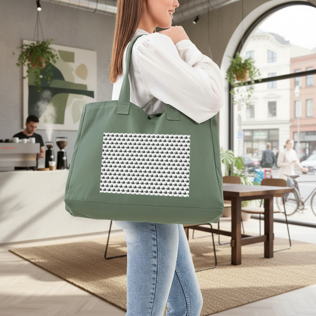 Goat Green Bag with 3 Velcro Fasteners