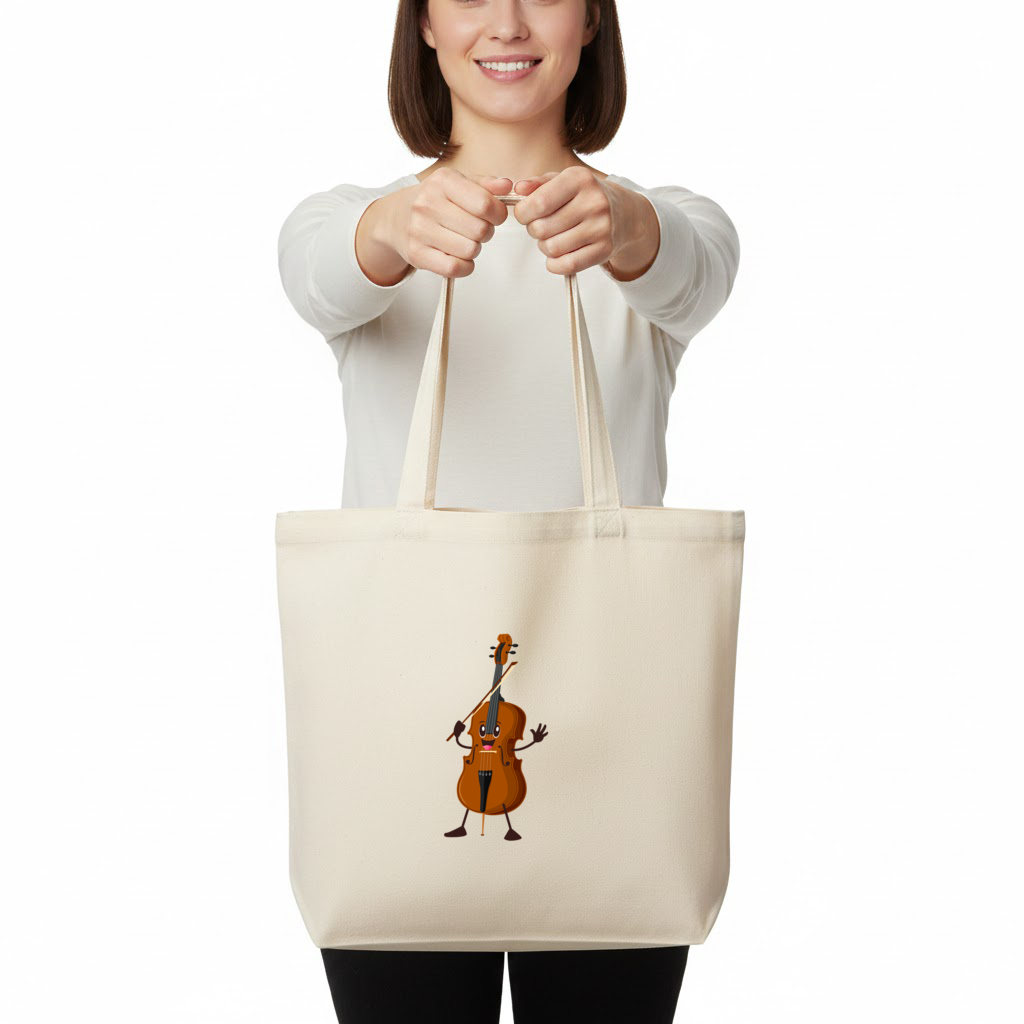 Happy Cello Character Art Design 