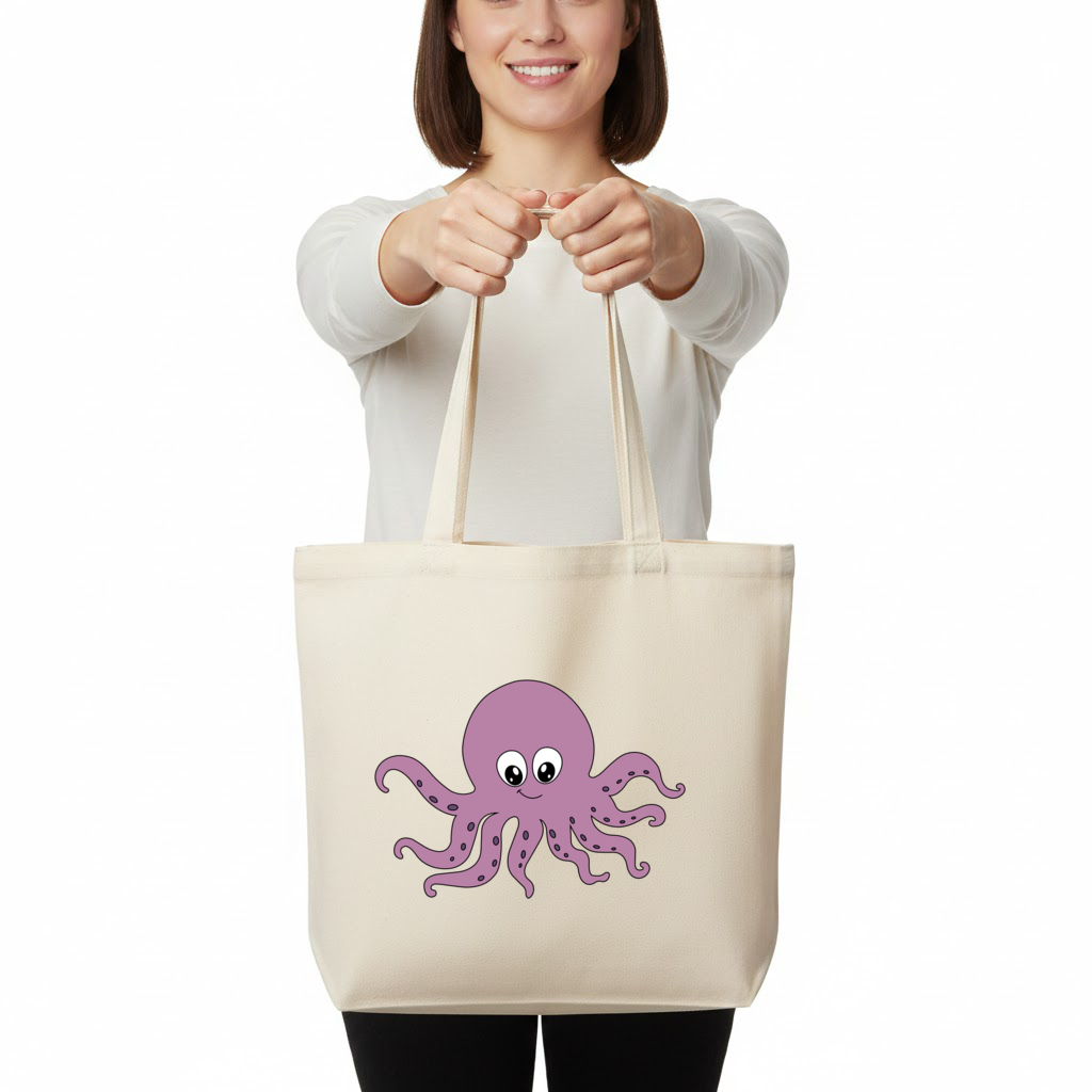 Cute Purple Octopus 