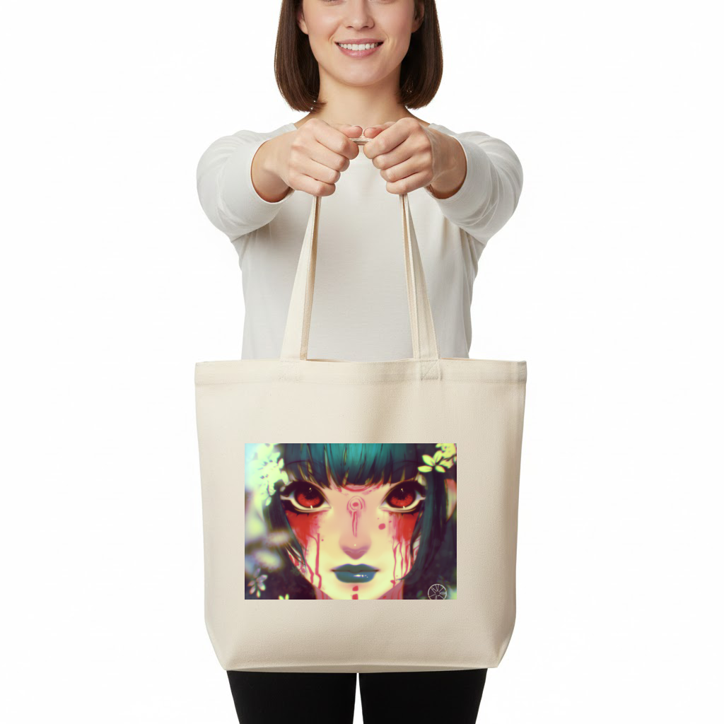 secret green Horizontal Canvas Tote Bag