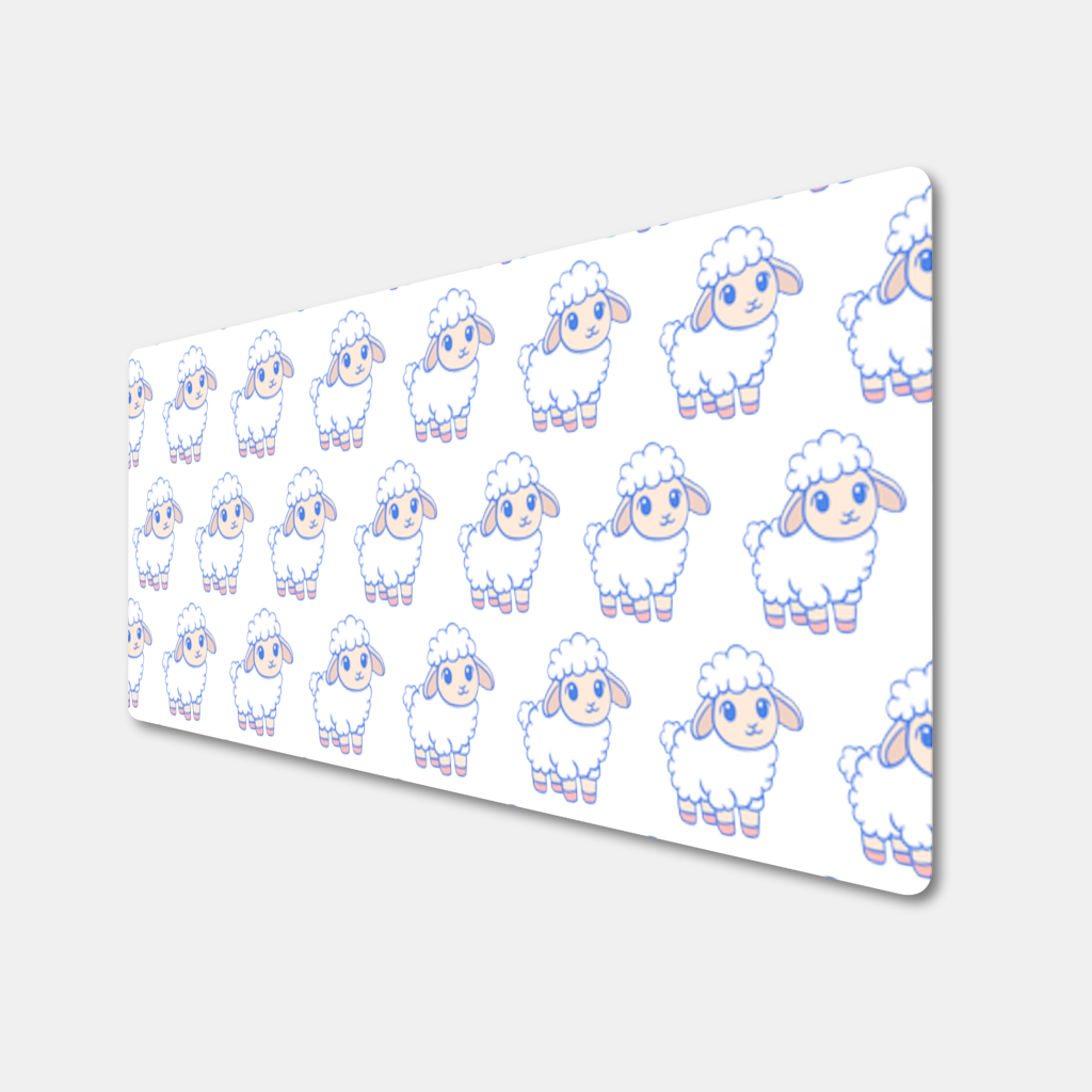 Cute Kawaii Lamb Mouse Pad