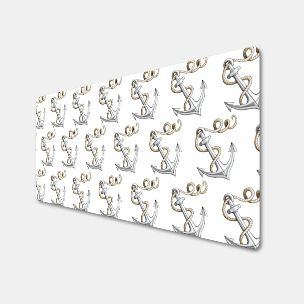 Sailor Anchor with Rope Tattoo Art Mouse Pad