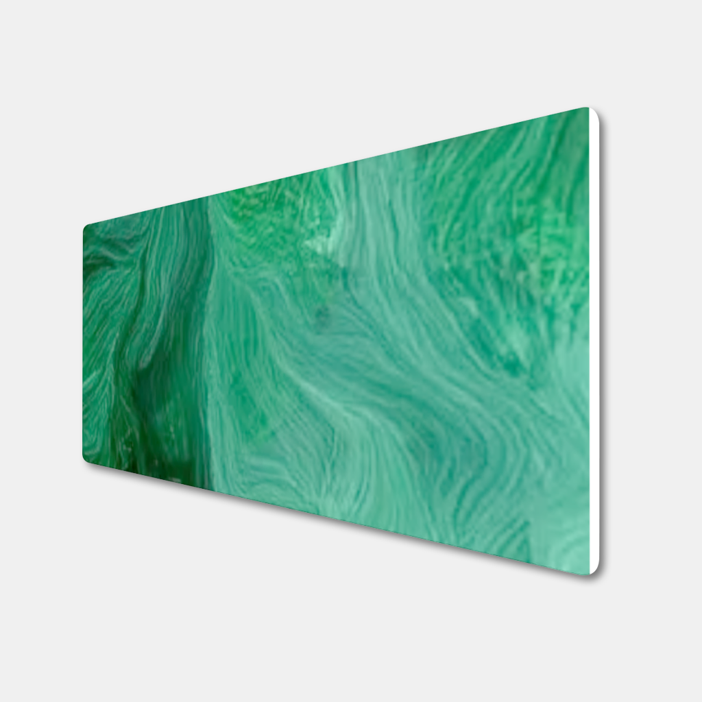 Black and green marbling Mouse Pad