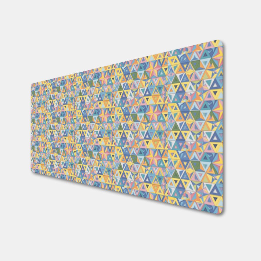 Rainbow triangle pattern Mouse Pad