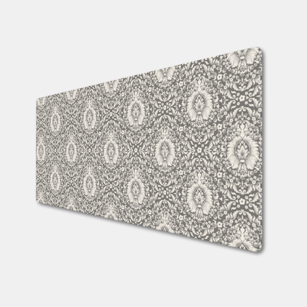 Classic Vintage Damask Floral Pattern Mouse Pad