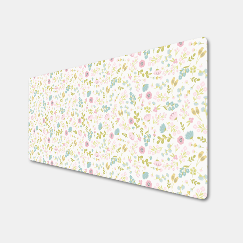 Pastel Spring Floral Mouse Pad