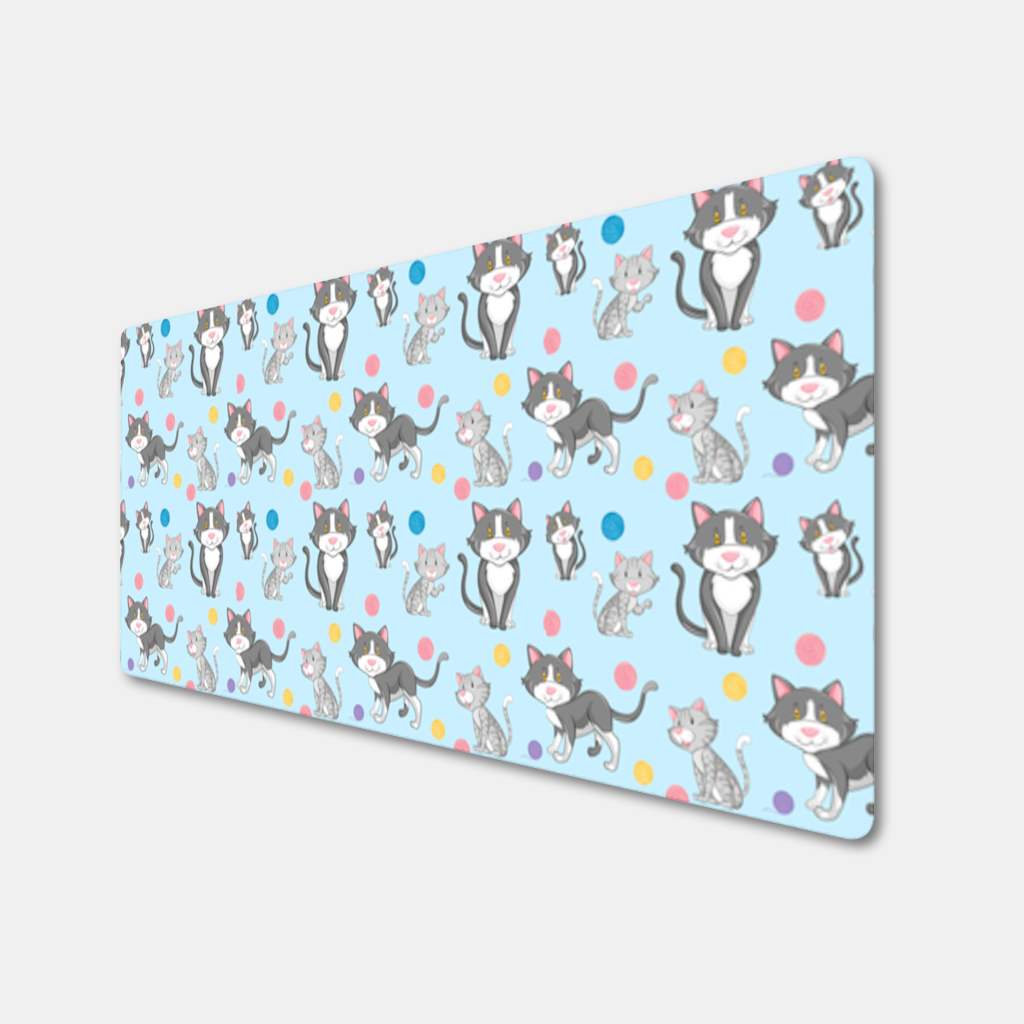 cat repeat pattern Mouse Pad