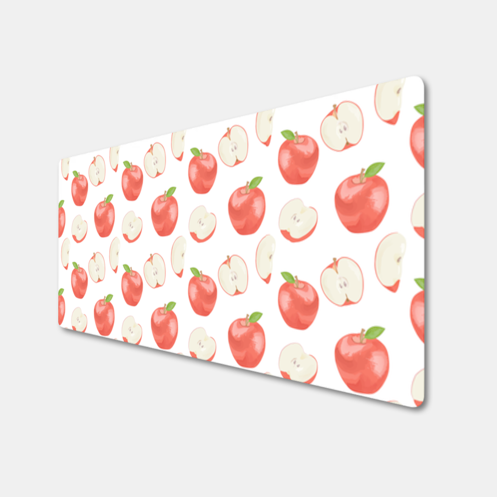 Red Apple Slices Mouse Pad