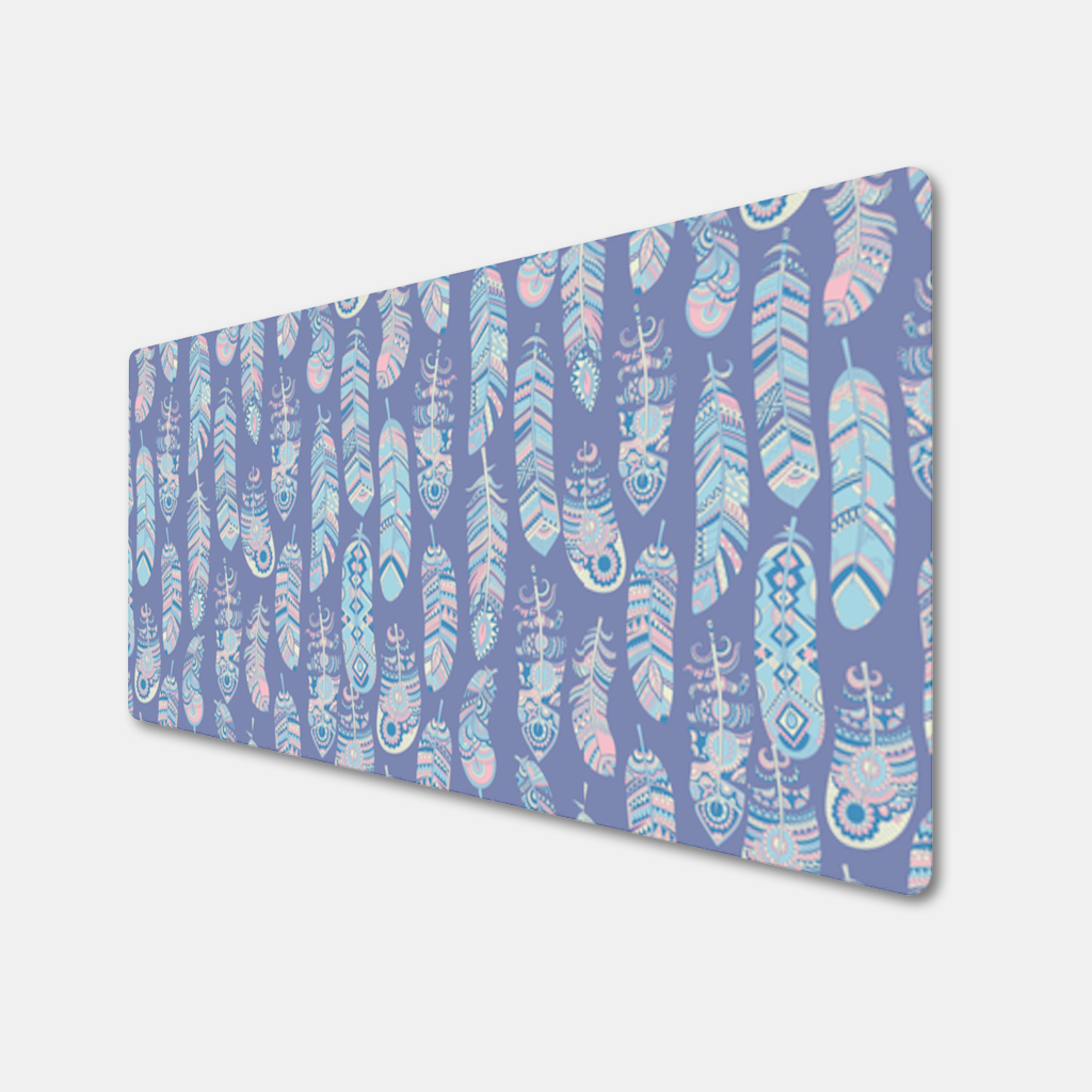 Boho Tribal Feather Mouse Pad