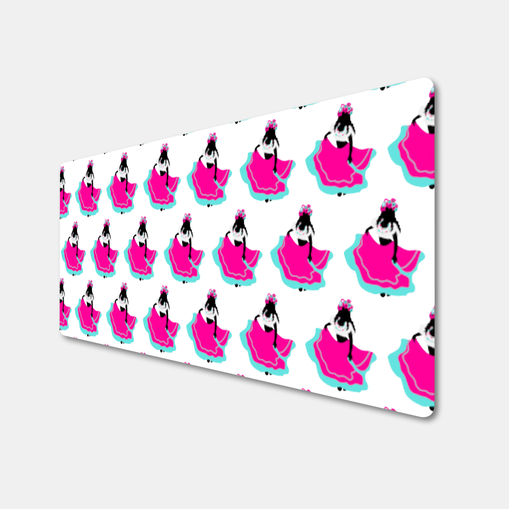 Mexican Folklorico Dancer Silhouette Mouse Pad
