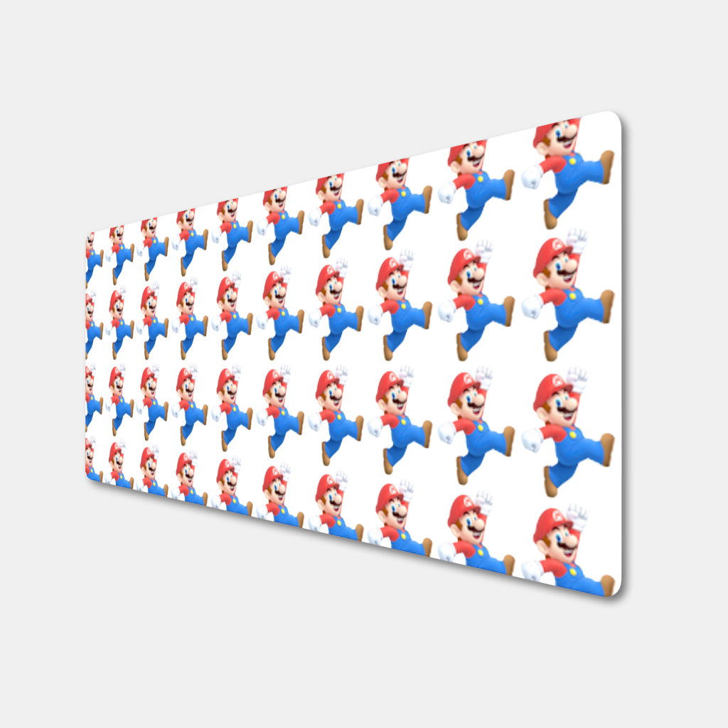 Retro Pixel Hero Design Mouse Pad