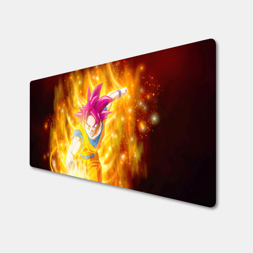 Alevli Pembe Saçlı Savaşçı Mouse Pad