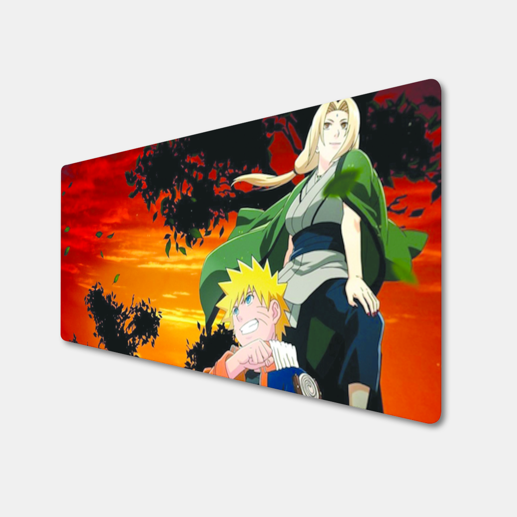 Gün Batımı Turuncu Ceketli Savaşçı Mouse Pad