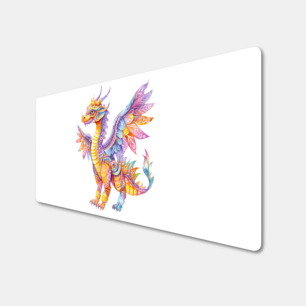 Gökkuşağı Renkli Mitolojik Ejderha Mouse Pad