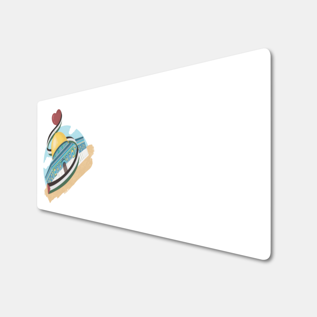 Kubbet-üs Sahra with the Palestinian flag and a heart 