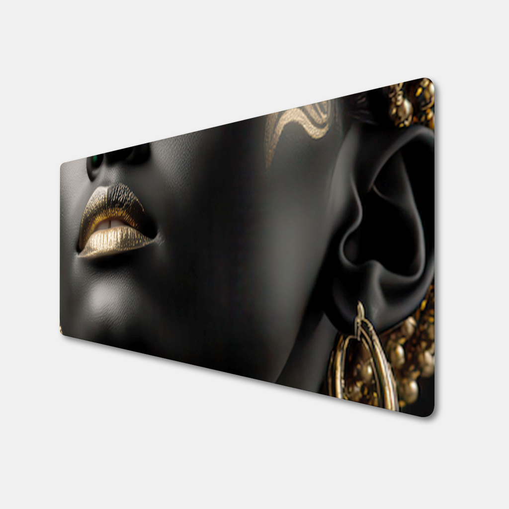 Gold Afrofuturistic Black Woman 