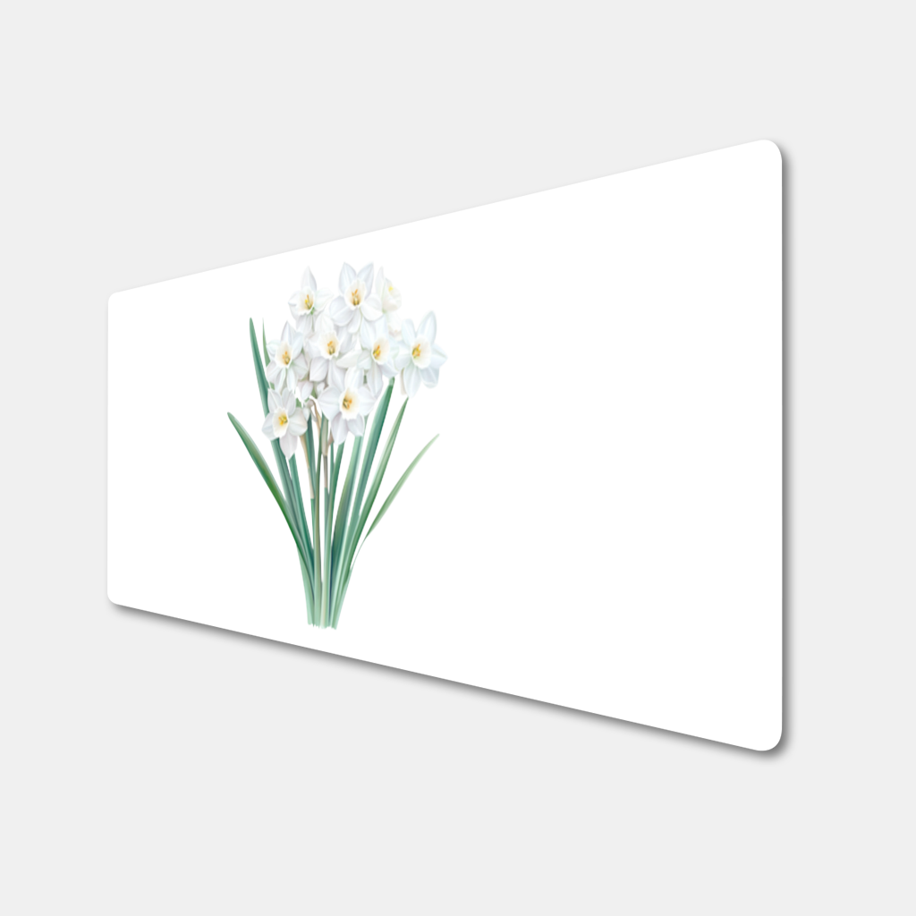 White Daffodil Bouquet Botanical 