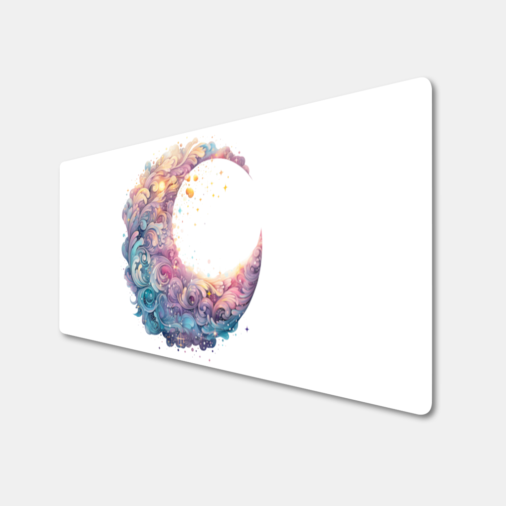 Colorful Swirled Celestial Moon 