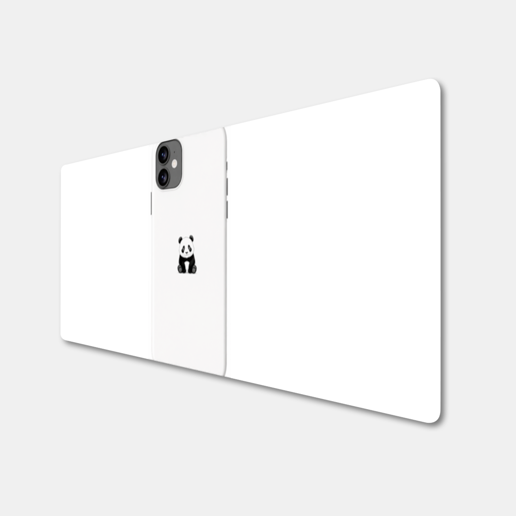 Minimalist Panda Phone Case Mouse Pad